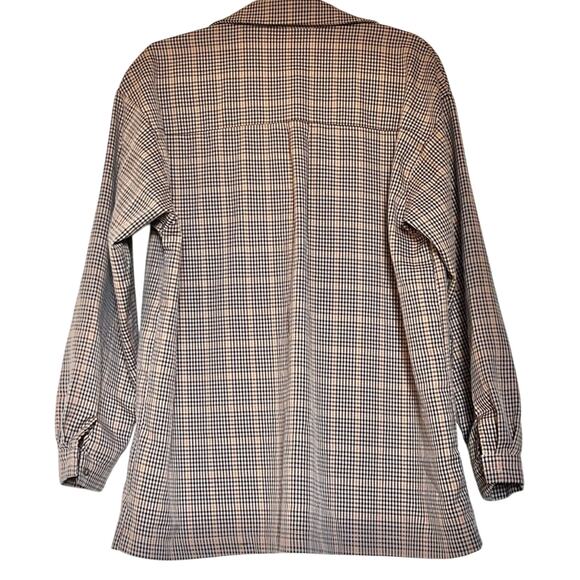 Princess Polly Brown Plaid Button-Up Shirt size 6 - Picture 9 of 11